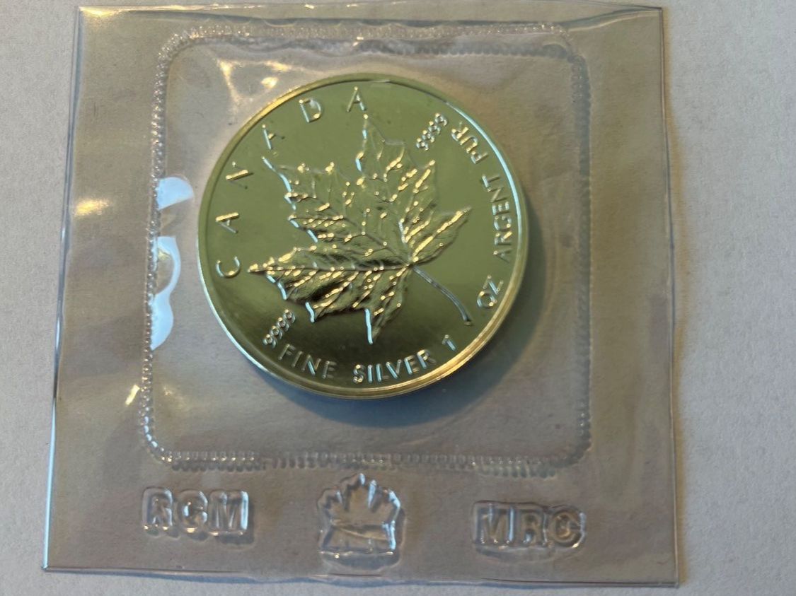 Tutti le monete: Kanada Maple Leaf 1oz Silber 5 Dollar 1989 – Nuovo e nell'imballaggio originale da Wil SG venduto da Familie_Fiechter 1