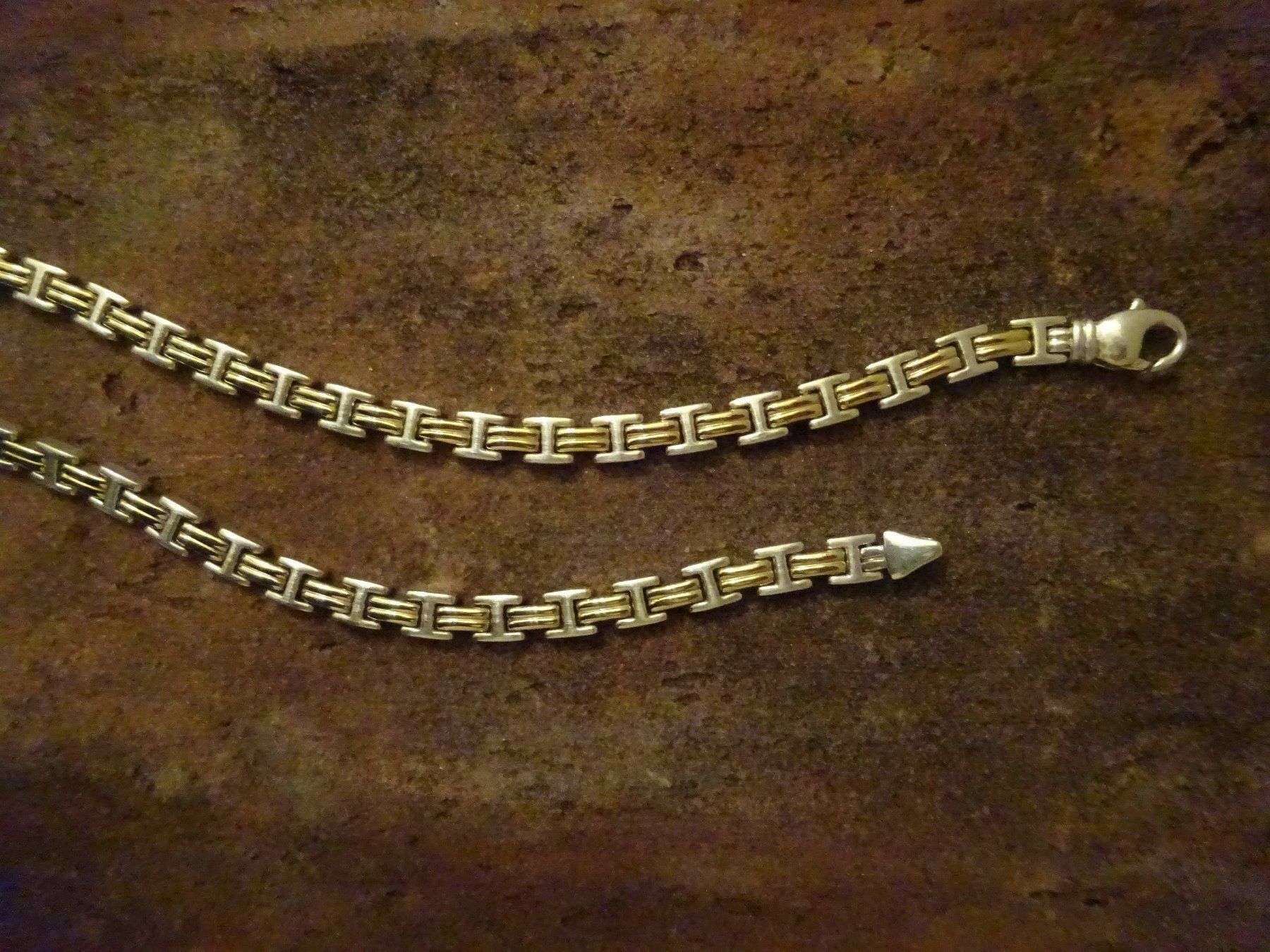 Catenine: Kette Bicolor Buchstabe "H" / 925 Silber – Usato da Esslingen venduto da FetteSchnecke 6