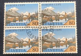 4 er Block Nr.590 mit Vollstempel Bern