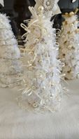Weihnachtsbaum Tannenbaum Spitze Vintage Weihnachten Weiss