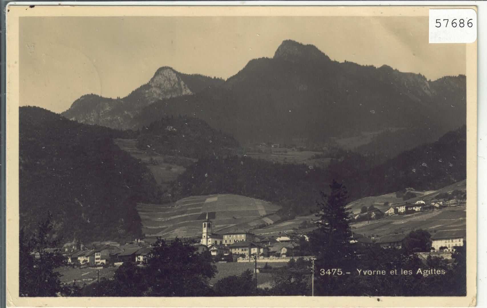 Cartoline postali: Yvorne et les Agittes – Usato da Ettingen venduto da Kartenplanet