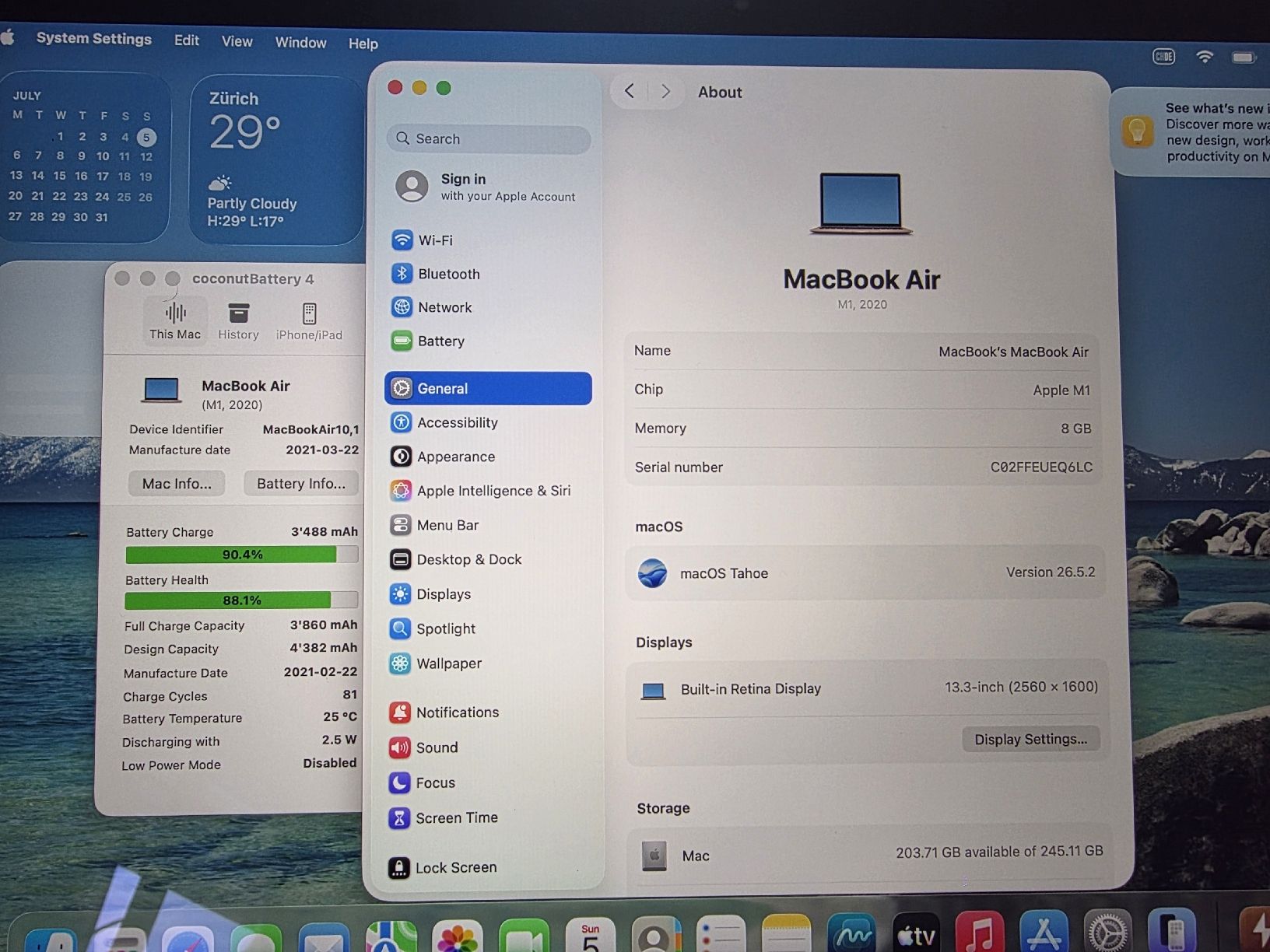 Apple Notebooks: Apple MacBook Air M1 TOP Zustand,  – Gebraucht aus Biberist von Volo28 1