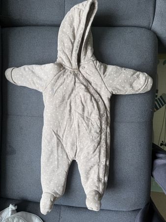 NEXT Baby Schneeanzug / Wattierter Overall Beige mit Sternen