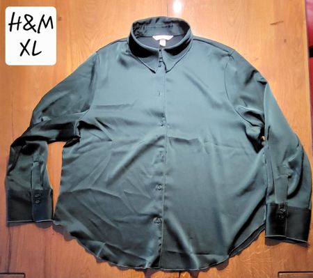 Damen Bluse, Gr. XL, Dunkelgrün, Top Zustand!