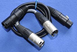 Mikrofonkabel- Verlängerungen 2 Stk Zwischenstück-Kabel
