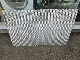 Streckmetall Gitter. Inox silber neuwertig