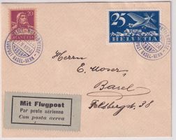Flugpostbrief Basel-Luzern 1924