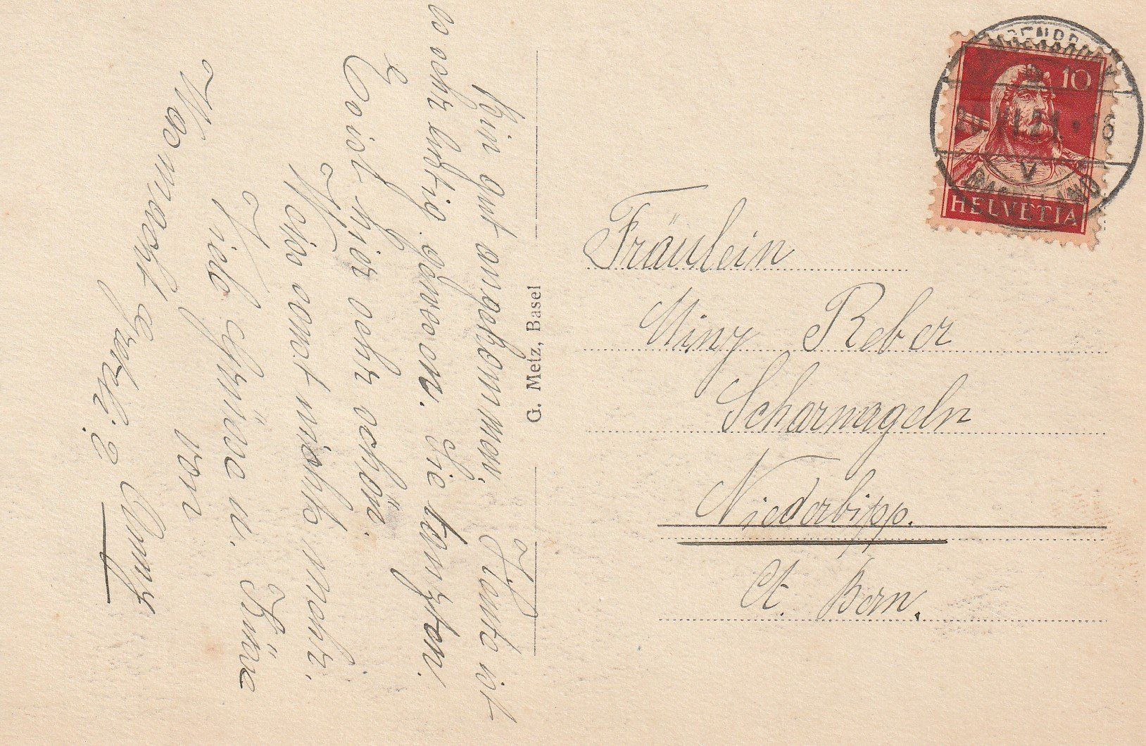 Cartoline postali: AK Kellenberg ob Waldenburg/BL - gel.20.6.1921 – Usato da Fribourg venduto da schnalla92 1