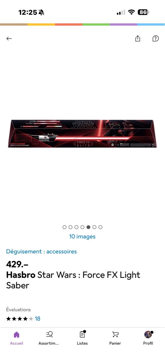 Hasbro Giocattoli: Sabre laser Dark Vador – Nuovo (secondo la descrizione) da Pomy venduto da Asw.luxury 7
