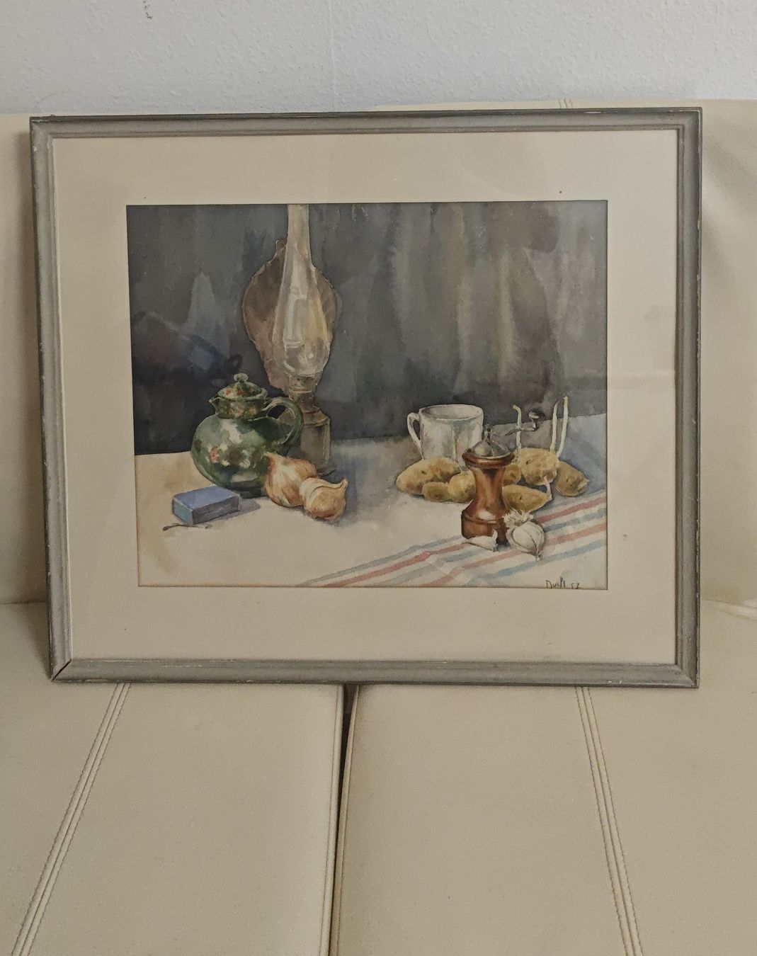 Gemälde: Stilleben Aquarell von Buchs 1957 – Gebraucht aus Zürich von pamiciri