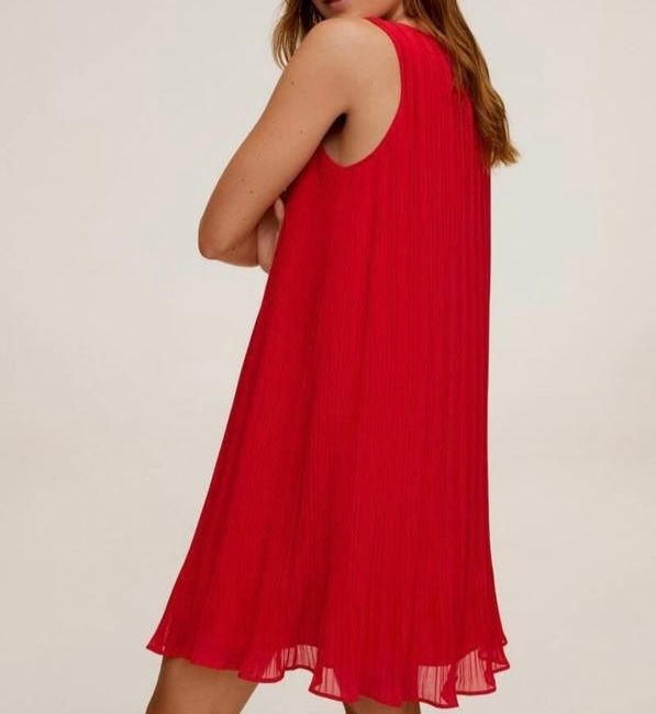Mango Vestiti: MANGO RED MIDI DRESS – Nuovo (secondo la descrizione) da Nyon venduto da jen_7dfc 1