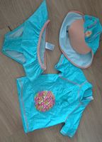 Badebekleidung Set Grösse 104 Mädchen blau weiss