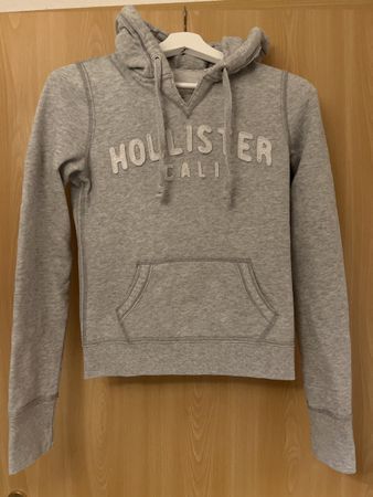 Hollister Hoodie Gr. S Damen Kapuzenpulli hellgrau