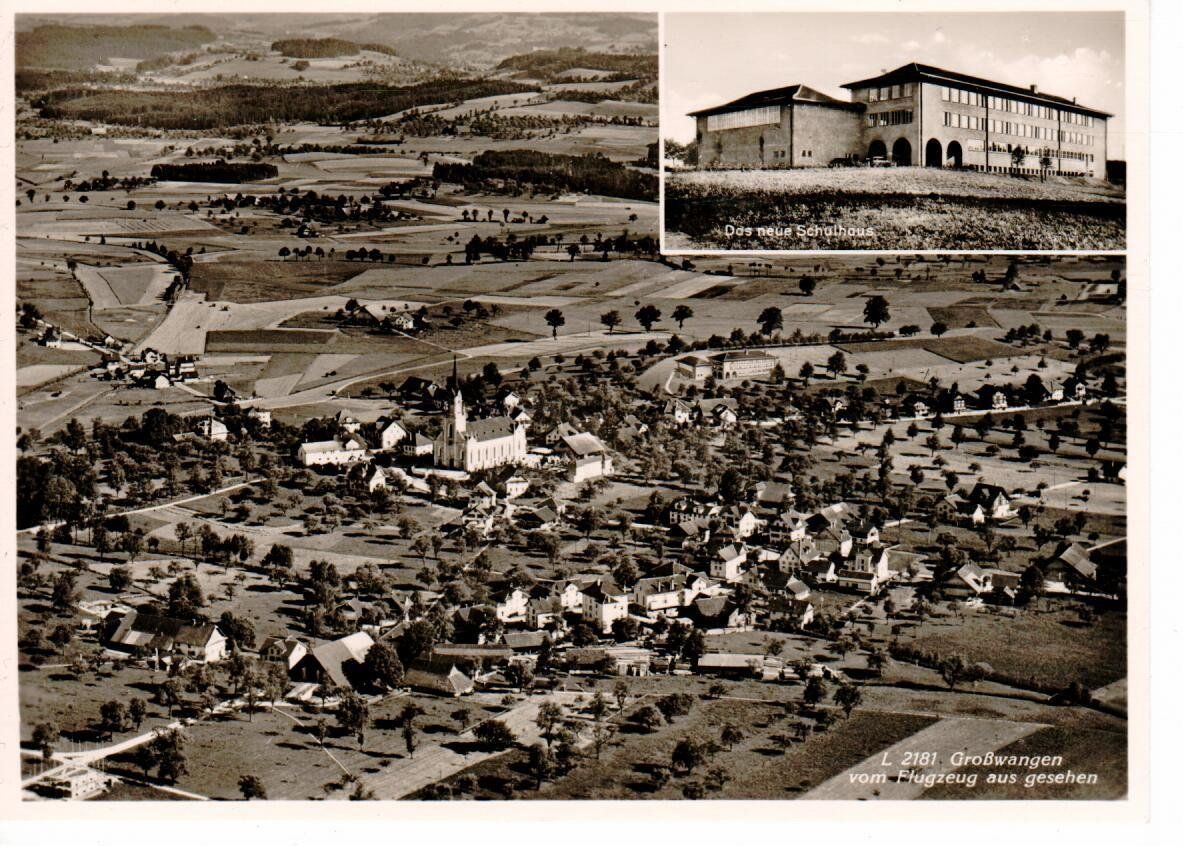 Cartoline postali: Grosswangen  Flugaufnahme – Usato da Wolhusen venduto da Curver9