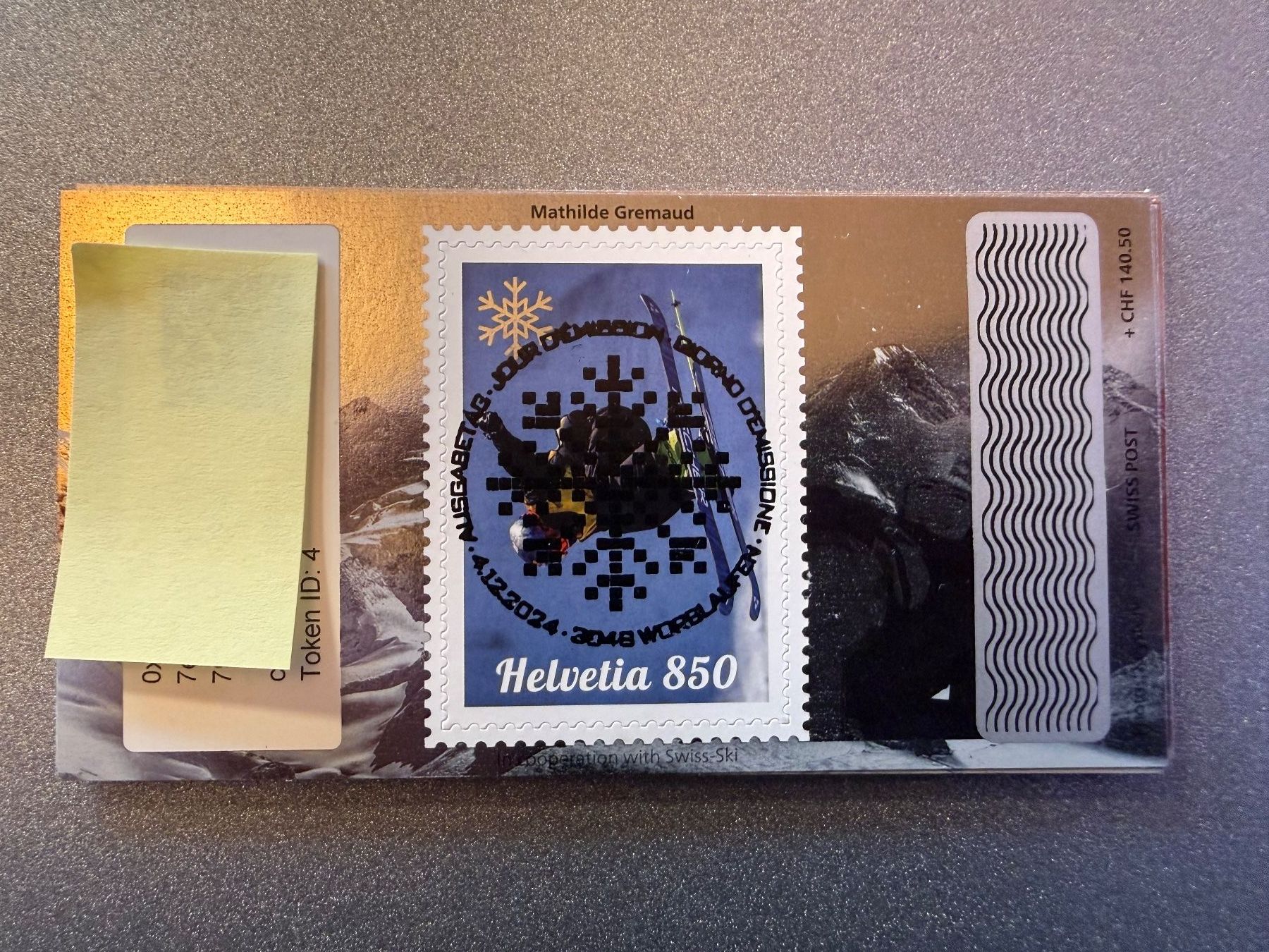 Tutti i francobolli: Swiss Crypto Stamp 5.0 "silber" ID 4 Mathilde Gremaud O – Nuovo (secondo la descrizione) da Lungern venduto da Jopae