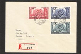 R-Satzbrief Triesenberg - Sarnen OW , 1.Vlll.1939