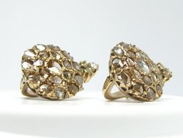antik Diamant Ohrringe Gold 585, 14K / ca. 3 ct