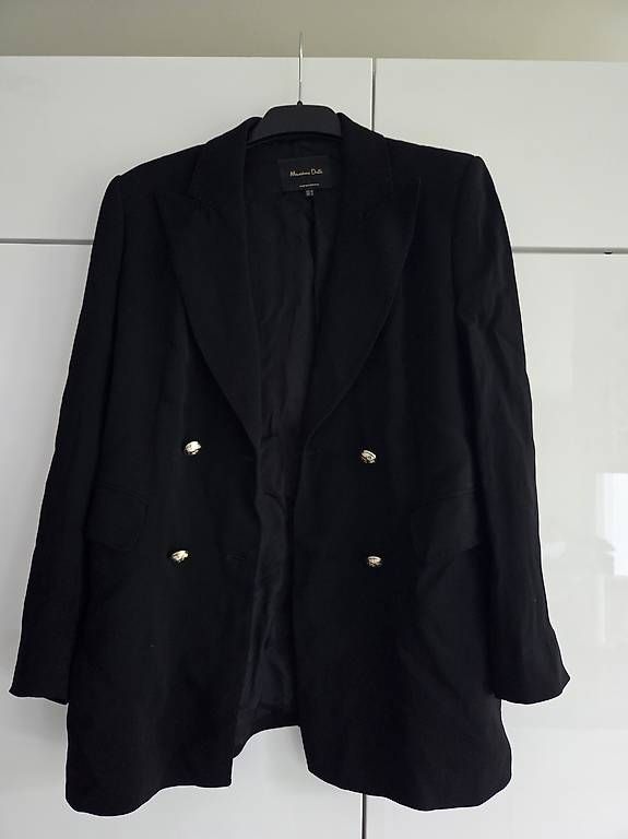Massimo Dutti Jacken: Schwarzer Blazer Massimo Dutti Damen – Gebraucht aus Rüfenacht BE von Biancaro