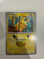 Pokémon 30e Anniversaire – Pikachu 036/128 – 14/30 – Holo FR