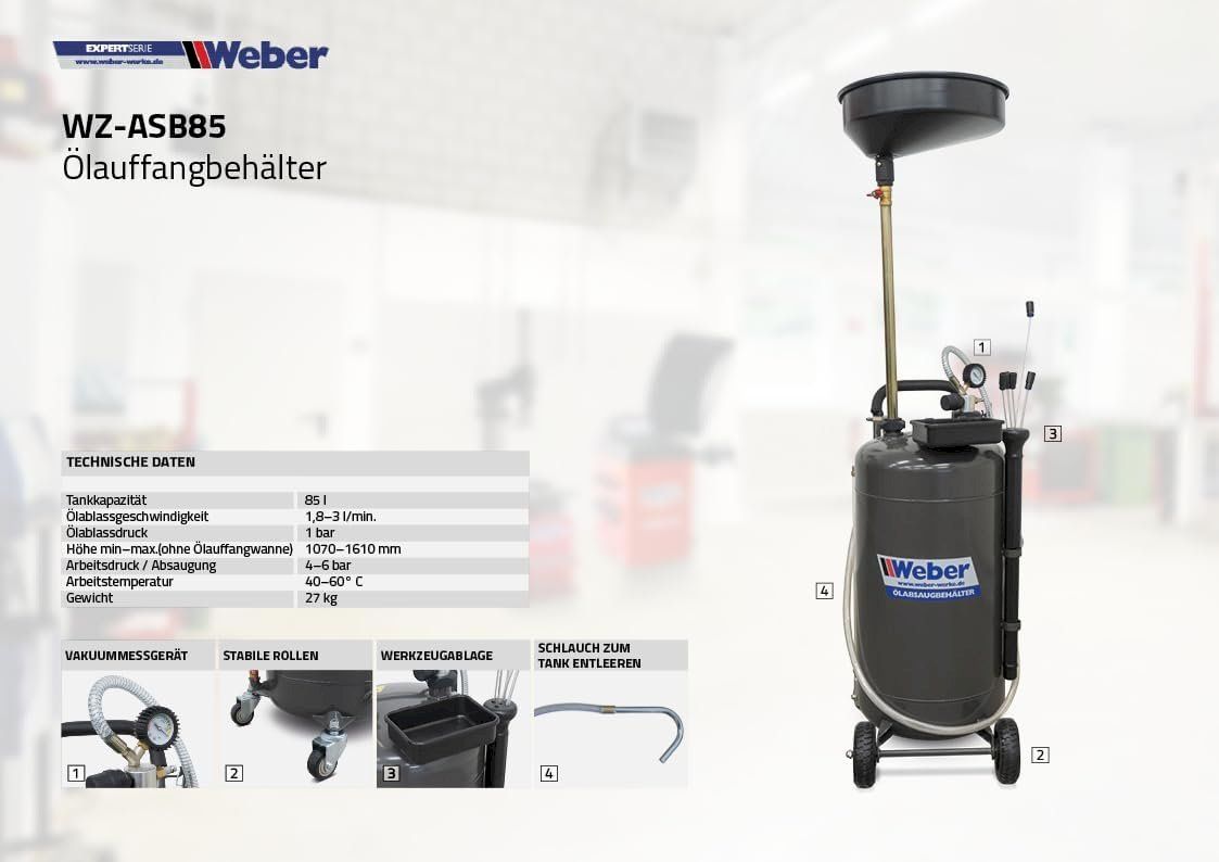 Tutti gli attrezzi: Weber Ölauffangbehälter 85 l – Nuovo e nell'imballaggio originale da Bottighofen venduto da zaap 4