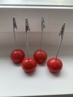 Set of 4 Red Place Card Holders for Photos