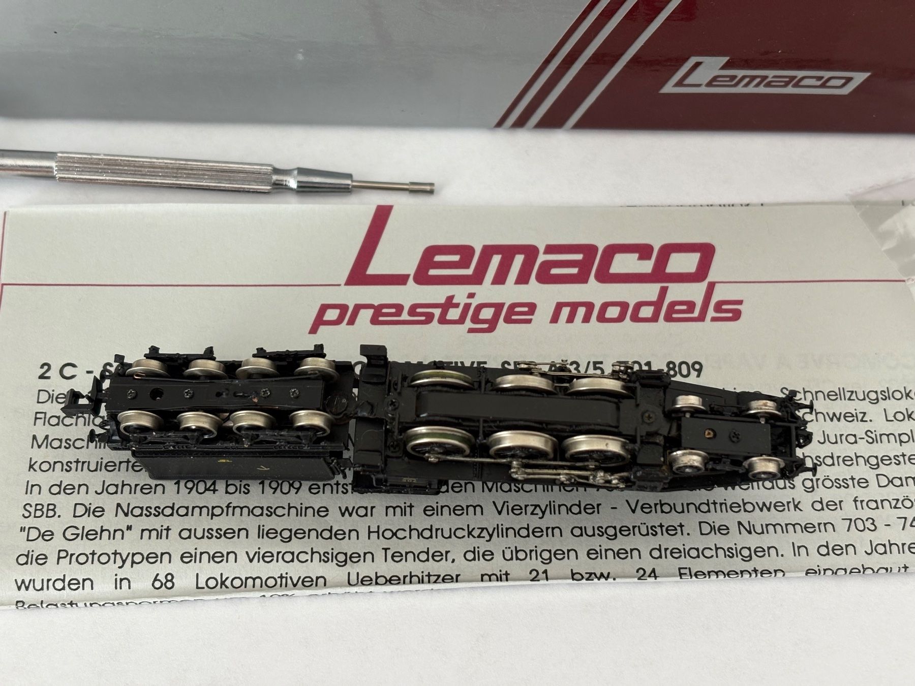 Lemaco Modellini di ferrovie: Lemaco N 010 Dampflok A 3/5 SBB 705 – Nuovo (secondo la descrizione) da Hauterive NE venduto da eriamch 3