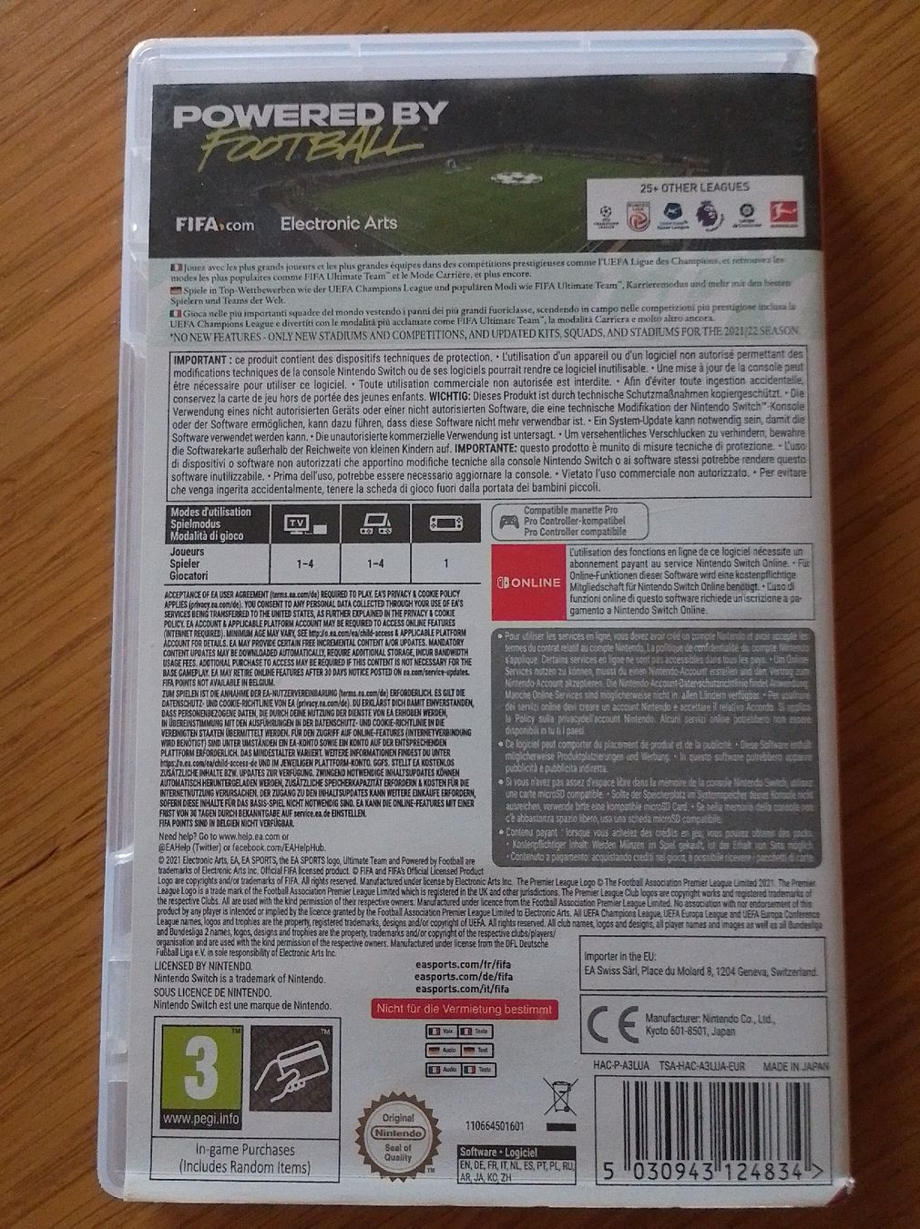 Giochi: Switch FIFA 22 – Usato da Gumefens venduto da izalala 1