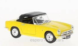 Honda S800 Roadster 1966-1970 gelb / schwarz      1:43