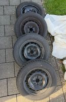 Winterreifen Dunlop auf Stahlfelgen für FIAT 500