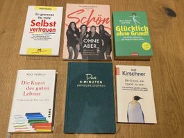 6 Bücher: Selbstvertrauen, Glück, Erfolg, Lebenskunst