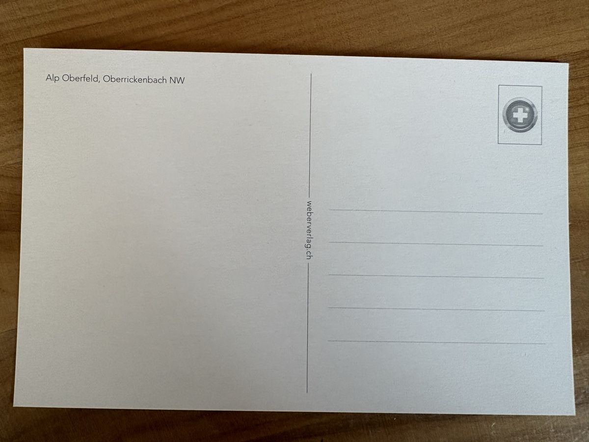 Cartoline postali: AK von Alp Oberfeld / Oberrickenbach – Nuovo (secondo la descrizione) da Rümlang venduto da Kartenpost1 1