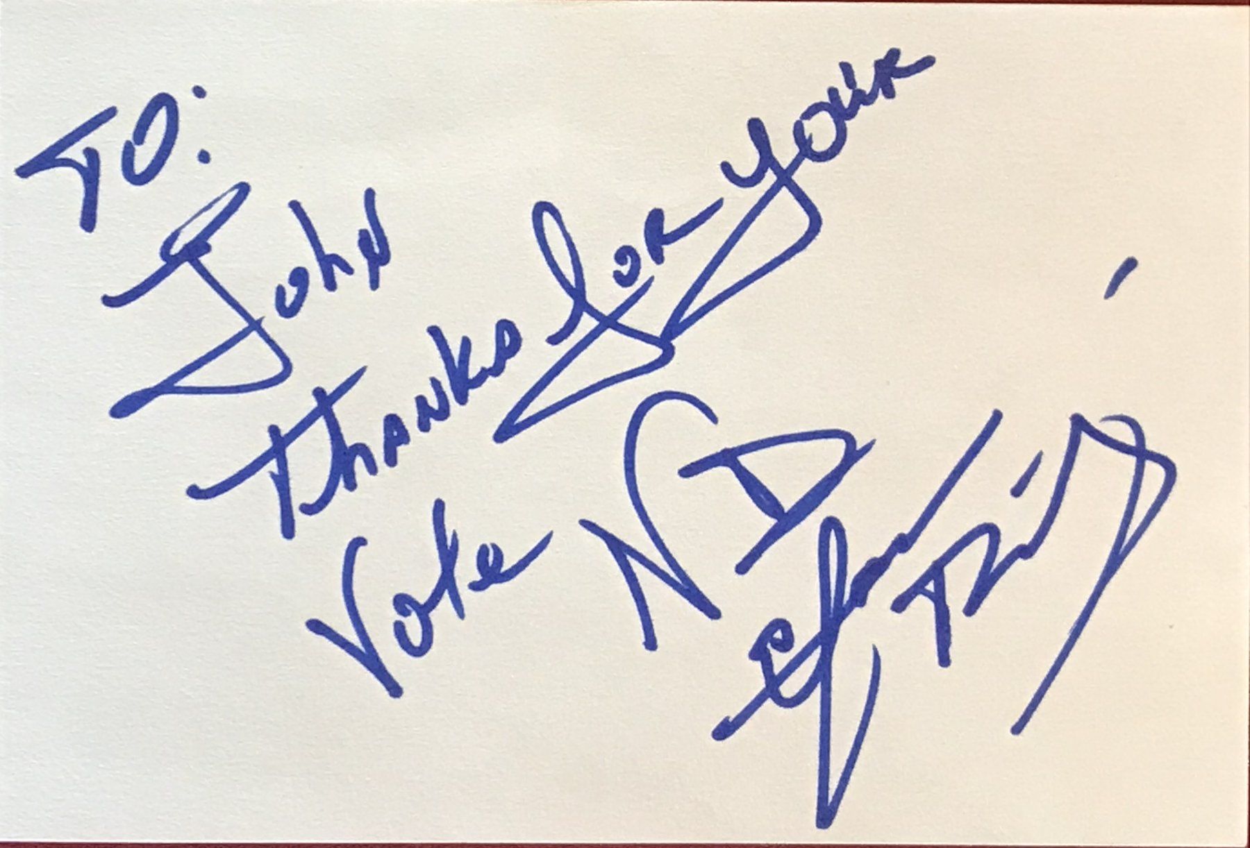 Autografi: Efren Ramirez Autogramm signiert Karte 10x15cm – Usato da Bischofszell venduto da Gottselig