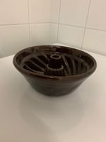 Gugelhopfform, antik, braun glasiert