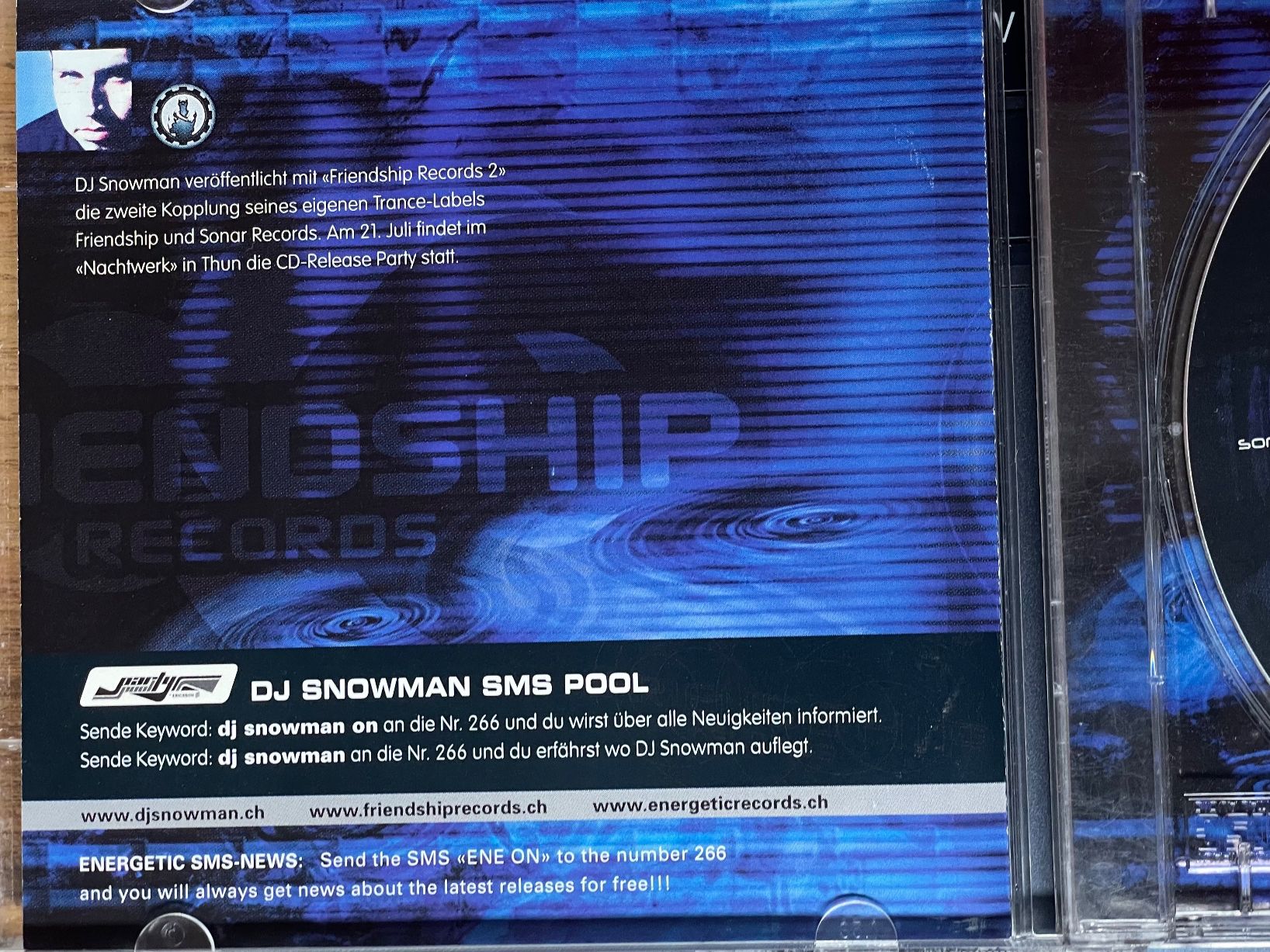 CD: DJ Snowman – Usato da Muri b. Bern venduto da AdidasCollector 2