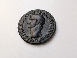 🇮🇹 Germanicus Bronze As: Caligula AD 39-41 Rome, RIC 43 VF
