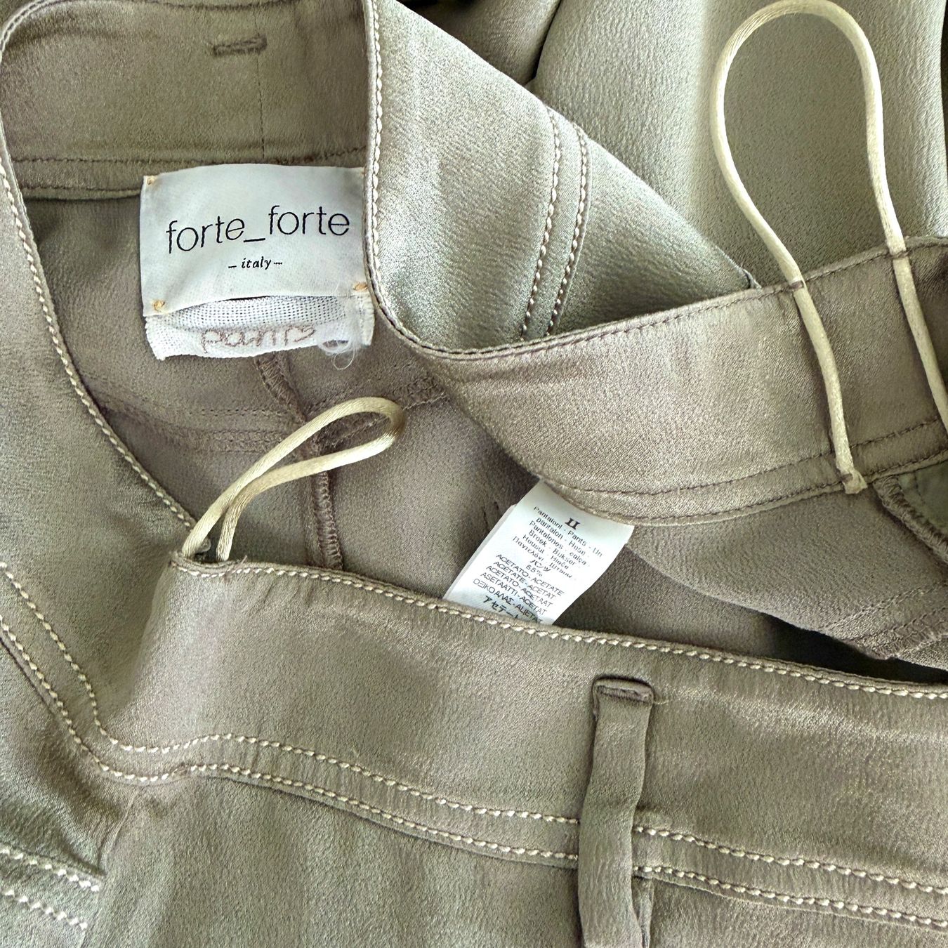 Forte Forte Pantaloni: FORTE FORTE Satin Palazzo Pants – Nuovo (secondo la descrizione) da Emmen venduto da Avviivva_Com2023 5