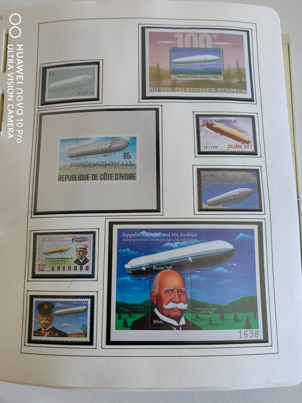 Tutti i francobolli: Collection "histoire du dirigeable et des Zeppelins" – Usato da Thônex venduto da Jan-Nemar 6