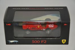Ferrari 500 F2 #102 , Hot Wheels Elite , 1:43