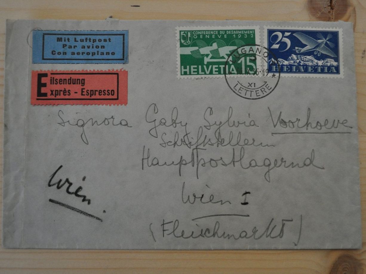 Tutti i francobolli: Luftpost Express Frontseite (38) – Usato da Zeihen venduto da Hammerpreise