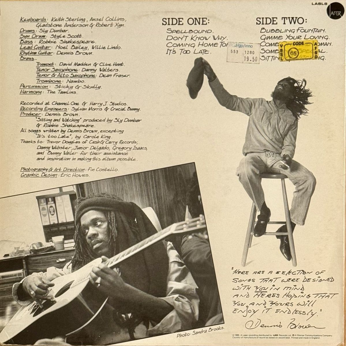 Schallplatten: Dennis Brown *  Spellbound (LP) – Gebraucht aus Wettswil von osoma99 1
