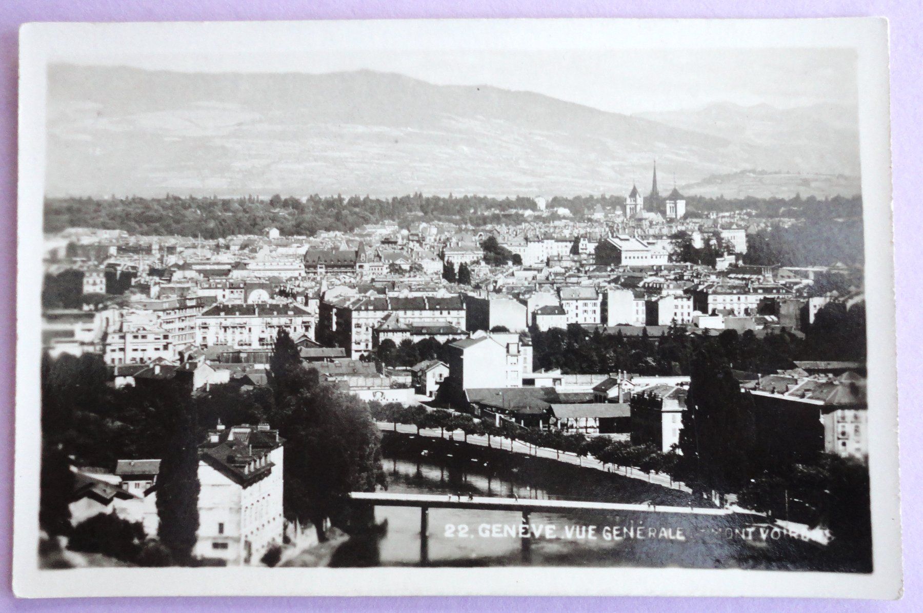 Ansichtskarten: Genève - Vue générale – Gebraucht aus Fétigny von Billy2miny