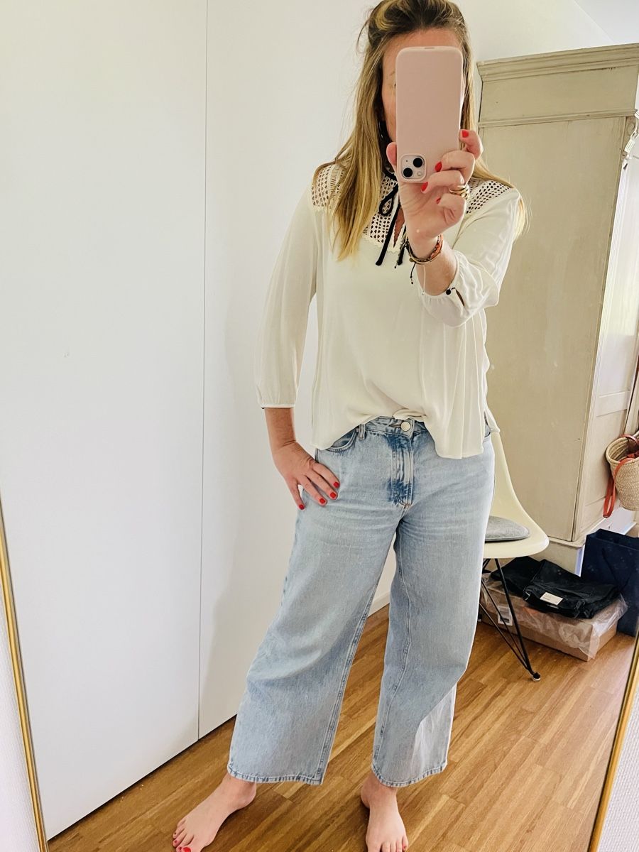 Camicette: OUI SET Bluse Top mit Spitze, Gr. 36 – Usato da Küsnacht ZH venduto da madrilena77 7