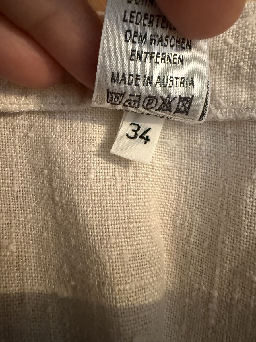 Blusen: Bluse kurz mit Puffärmel beige Grösse S – Gebraucht aus Zuzwil SG von Boho-Style 3