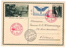 Vol Zeppelin de Genève le 14.IX. via Zürich