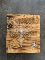 Holzbild Herz mit Stern 20x20cm guter Zustand