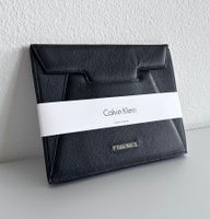 NEW > Calvin Klein real leather tablet case black schwarz