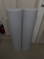 2x Bass Trap Akustik-Säule, Ø 25 cm x 100 cm, grau