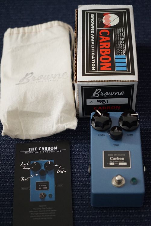 Browne Amplification Carbon X – Pedale Overdrive – Nuovo – Per Chitarra