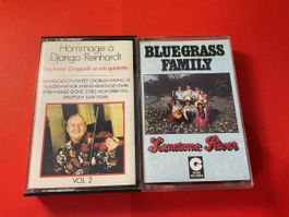 2er Set Musikkassetten: Django Reinhardt & Bluegrass