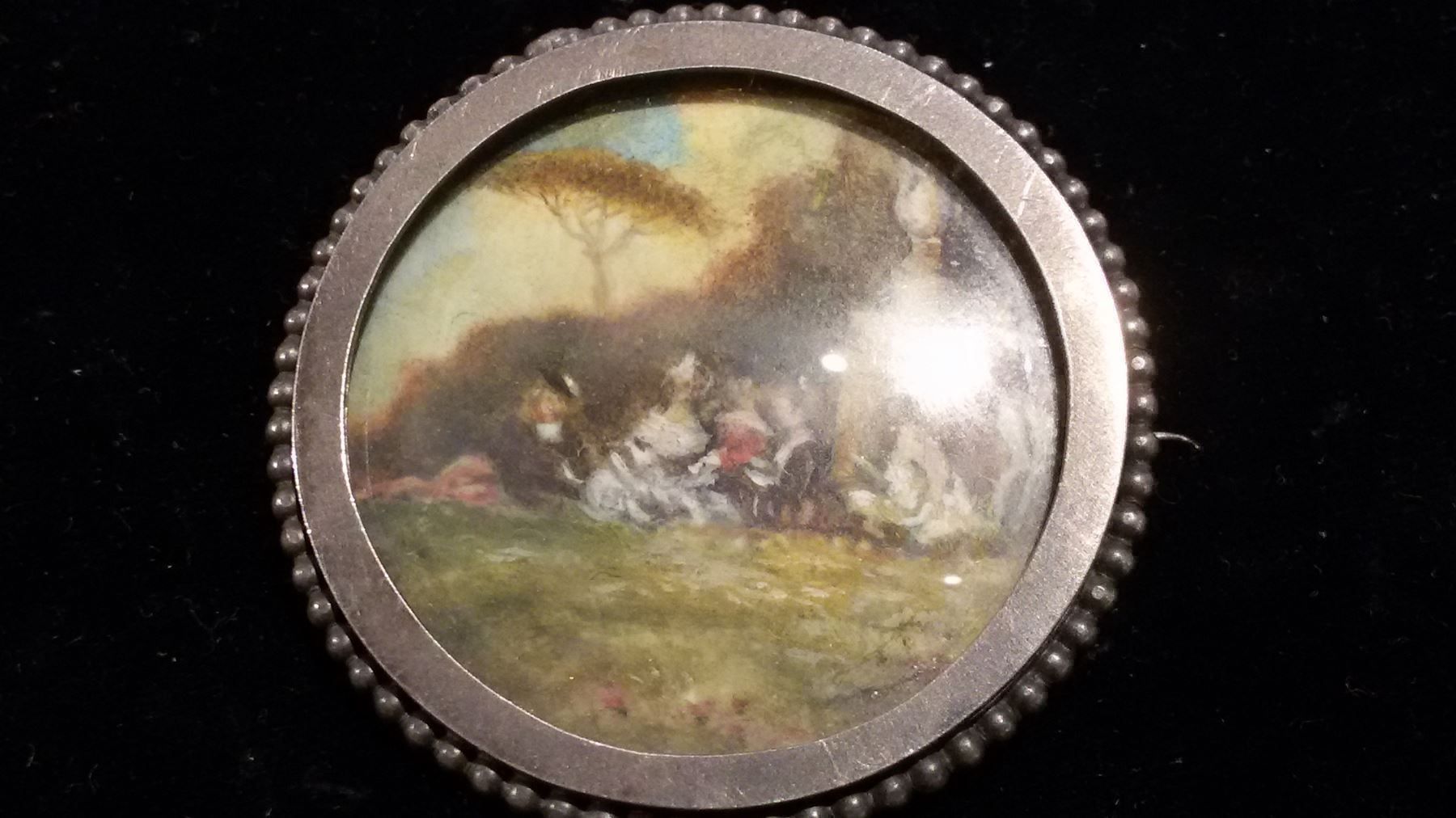 Broches & Aiguilles: Brosche - Miniaturmalerei – Antique à Bischofszell par Joachim-115